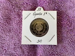 Moneda 2€ España 2018 Felipe VI