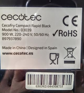 Freidora Cecotec Cecofry