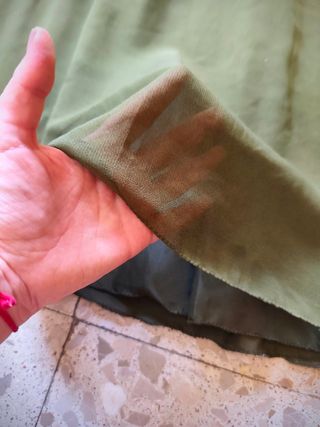 Falda larga verde degradé