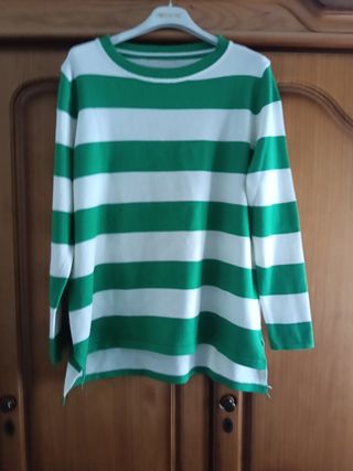 Jersey rayas verde-blanco