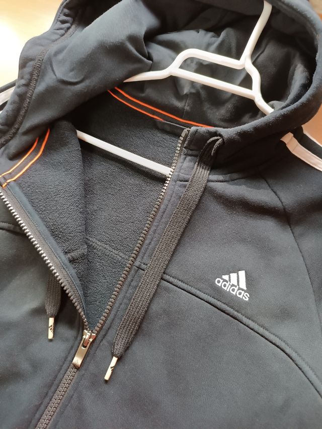 Chaqueta Adidas negra c/cremallera talla M