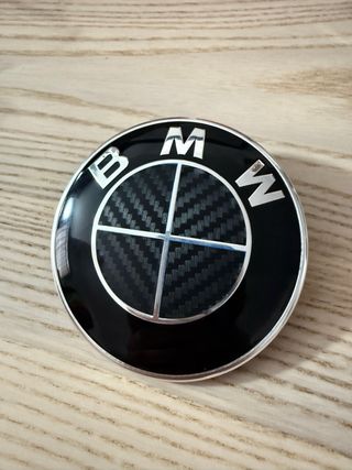 Logo BMW negro carbono Insignia BMW Emblema BMW M