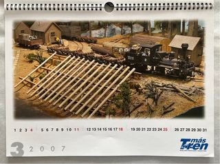 Calendario pared Más Tren 2007