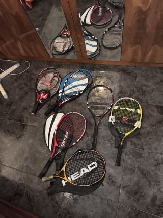 6 Raquetas Tenis Junior