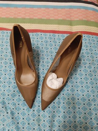 Tacones Zara marrón