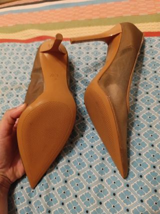 Tacones Zara marrón
