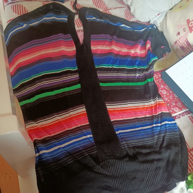 Camiseta Desigual multicolor rayas