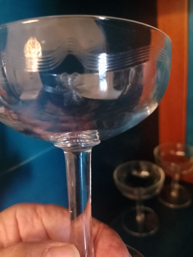 6 Calici Cristallo Trasparenti