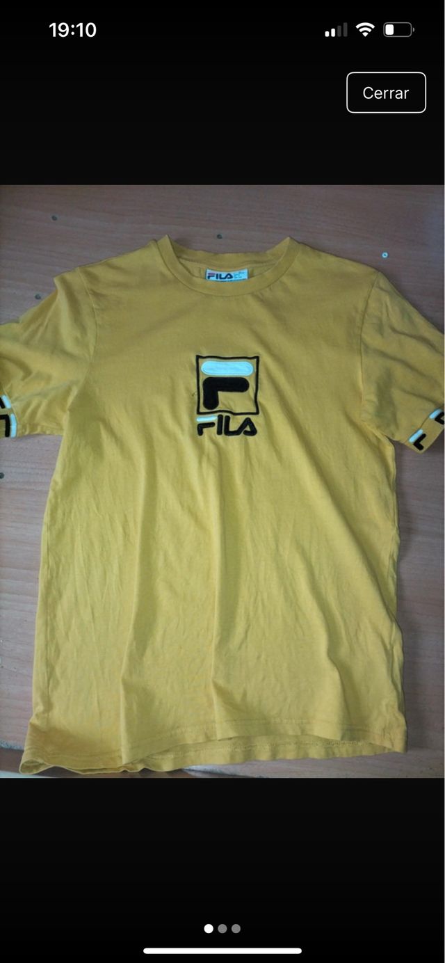 Camiseta Fila mostaza talla S