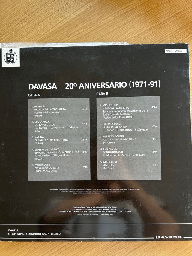 Vinilo Davasa 1971-91