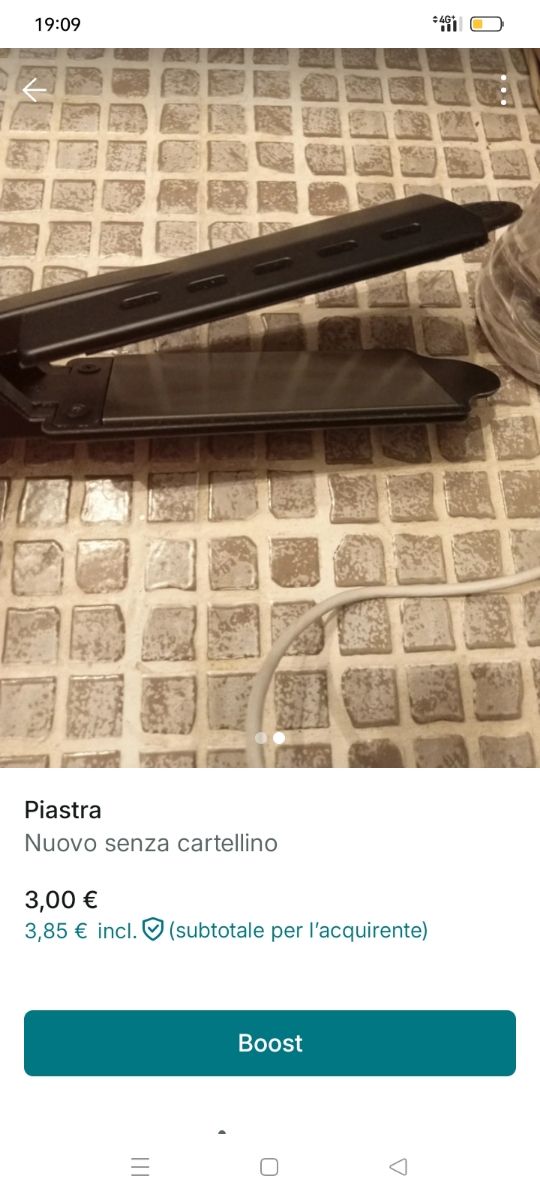 Piastra capelli nera