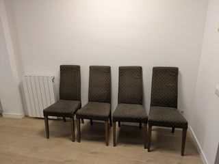 Juego de 4 sillas comedor - Gris oscuro