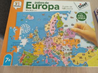 Puzzle Europa 125 piezas Disset