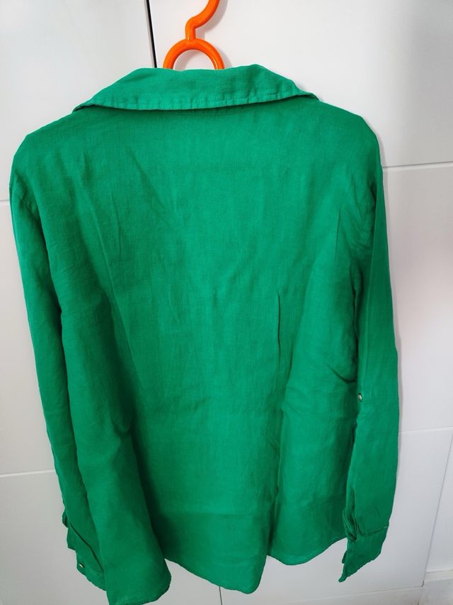 Camisa verde Zara - Lino