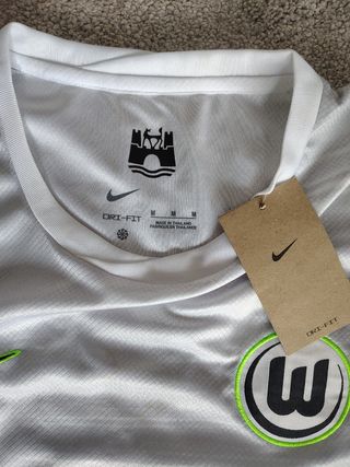 Camiseta Nike Wolfsburgo - Verde/Blanca