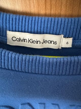 Sudadera Calvin Klein Jeans niño talla 6