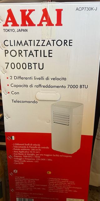 AKAI Climatizzatore portatile 7000 BTU
