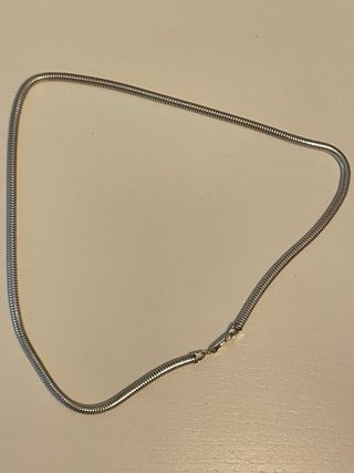 Cadena serpiente plata 925
