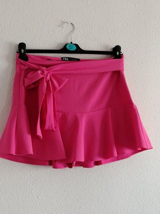 Falda pantalón Zara rosa - T-L