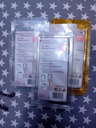 Grapadora eléctrica Parkside + 3cajas de recambios