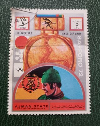 Sello Olimpiadas Sapporo 72 Alemania