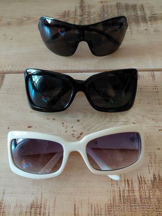3 Gafas sol - Blanco y Negro