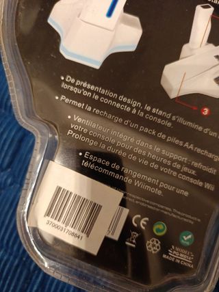 Base 4 en 1 Wii: carga, ventilador