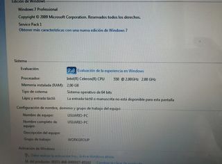 Lote 2 Portátiles Asus i5 Windows 7, Acer Celerom 