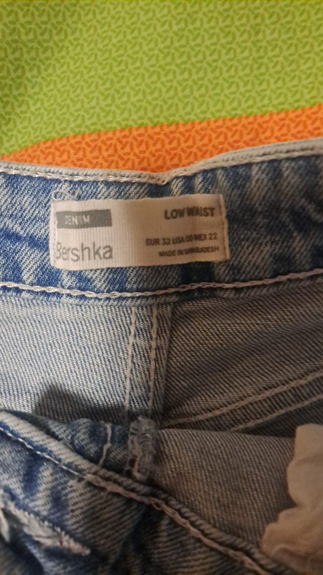 Shorts Bershka elásticos - azules