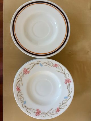 Juego café: 10 tazas + 12 platillos