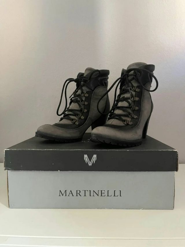Botas Martinelli negro- gris