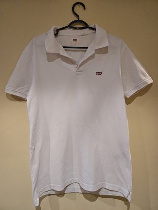 Polo Levi's blanco talla S