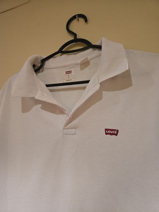 Polo Levi's blanco talla S