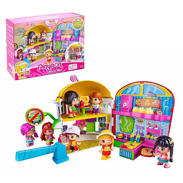 lote Pin y Pon: Avión, Burger, feria, coche, sidec