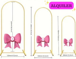 ALQUILER SET DE ARCOS • CILINDROS • DECORACIÓN