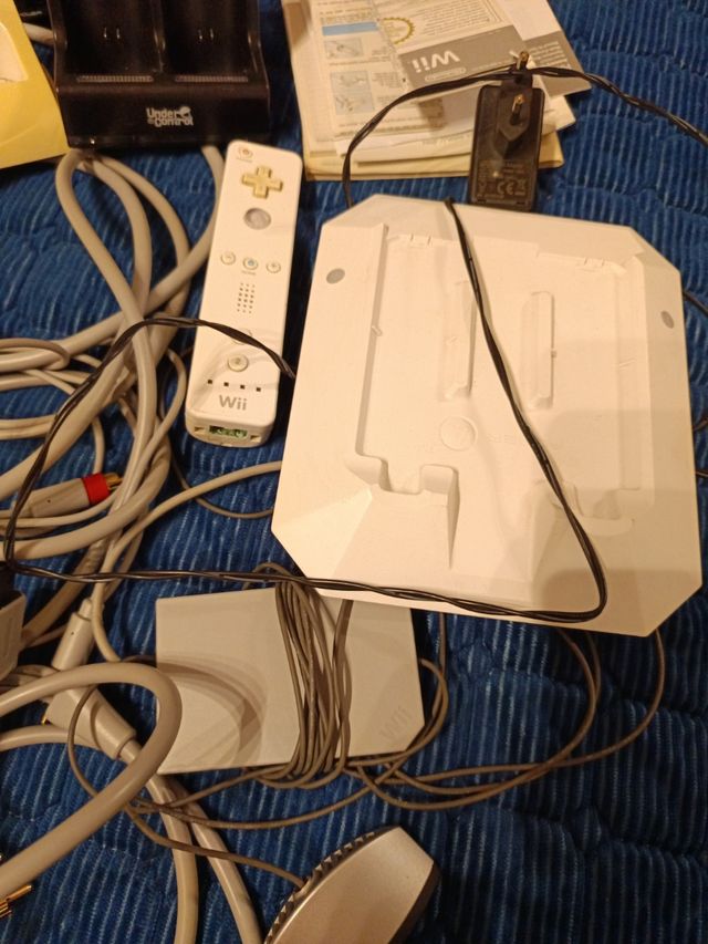 Wii: Accesorios consola blanca