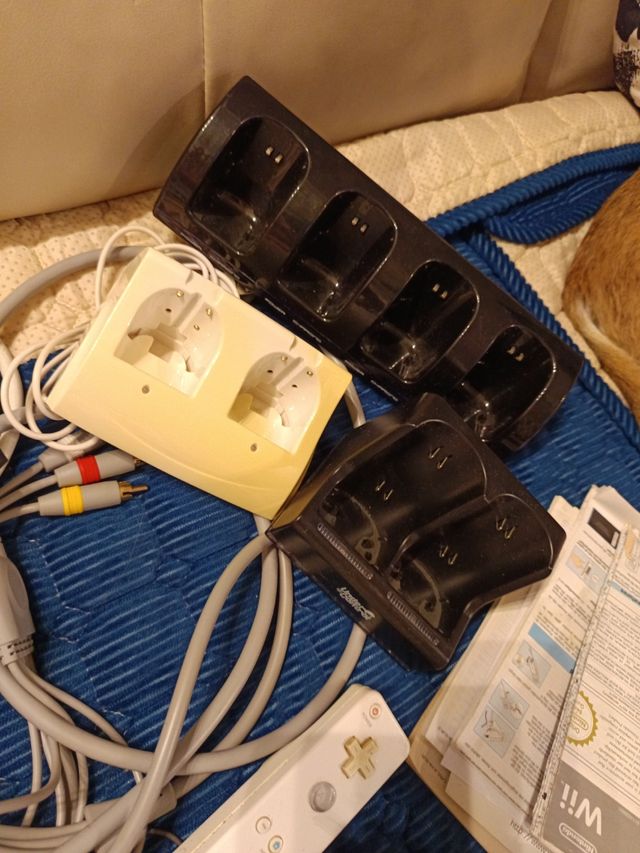 Wii: Accesorios consola blanca