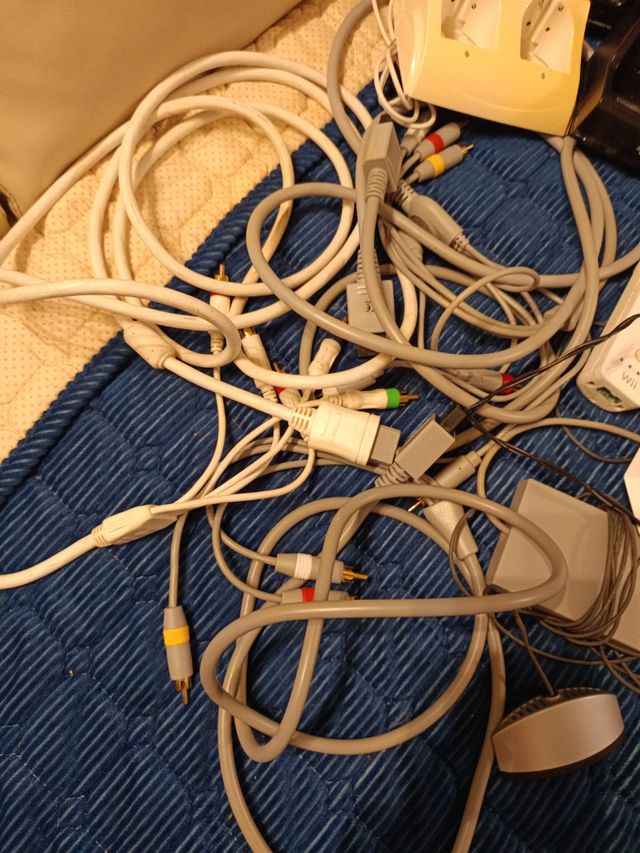 Wii: Accesorios consola blanca