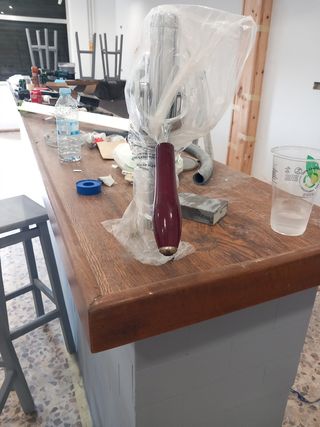 Sacacorchos pared inox. NUEVO