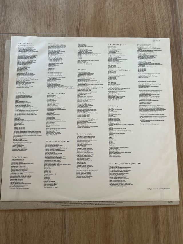 LP Tracy Chapman Crossroads