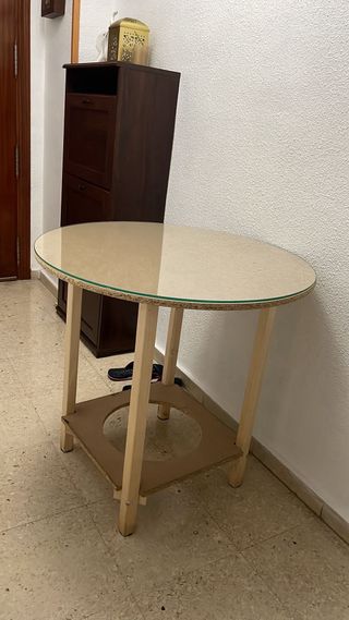 Mesa camilla redonda - madera 80cm