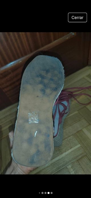 Sandalias cuña rosas y 4 pares más