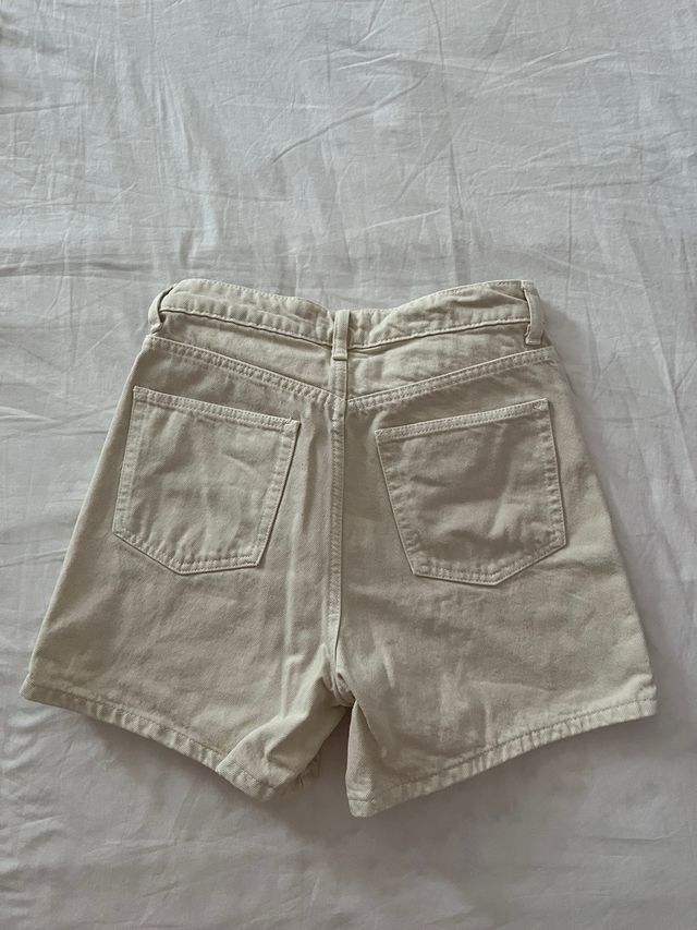 Shorts Zara beige - Talla S