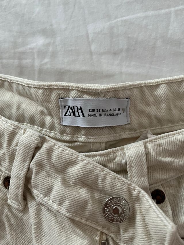 Shorts Zara beige - Talla S