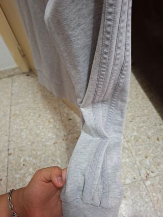 Chaqueta Adidas Gris Rosa