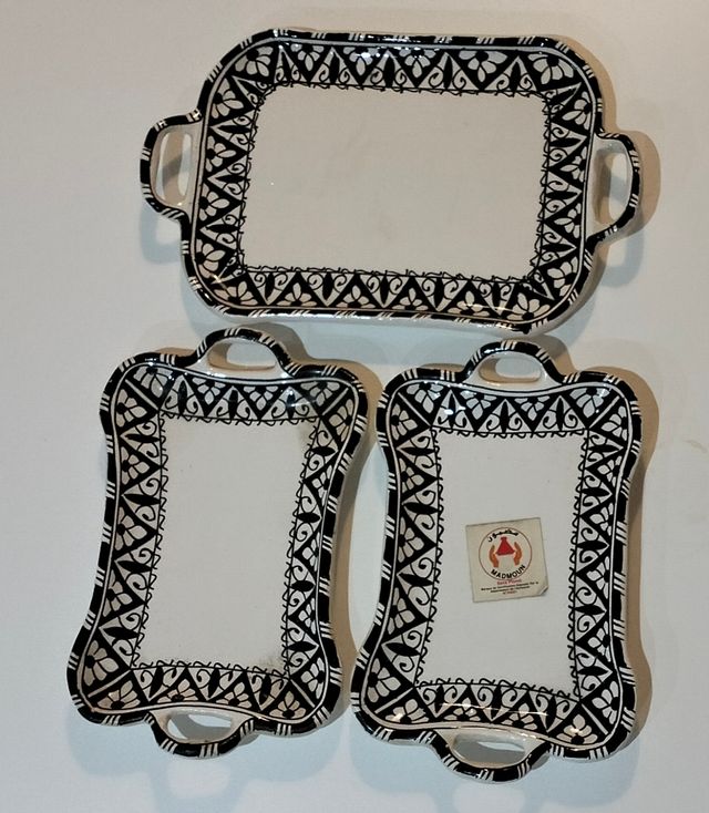 Bandejas de cerámica de artesania