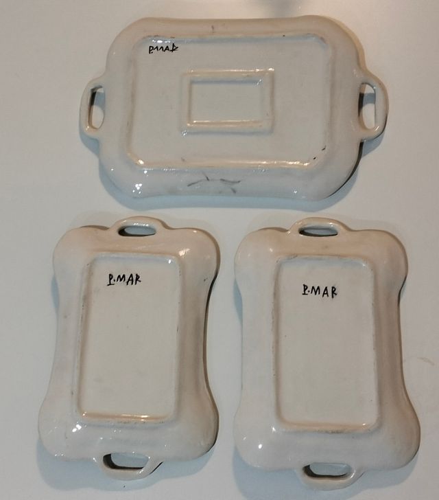 Bandejas de cerámica de artesania