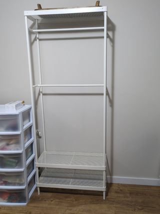 Perchero Ikea blanco - Estructura metálica