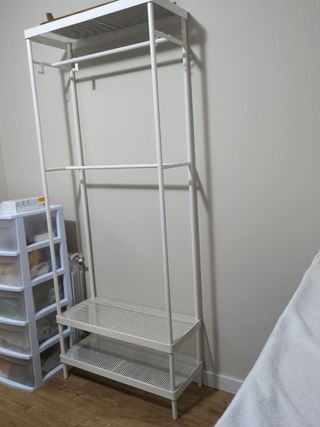 Perchero Ikea blanco - Estructura metálica