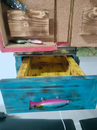 Expositor de Cañas Pesca: Madera